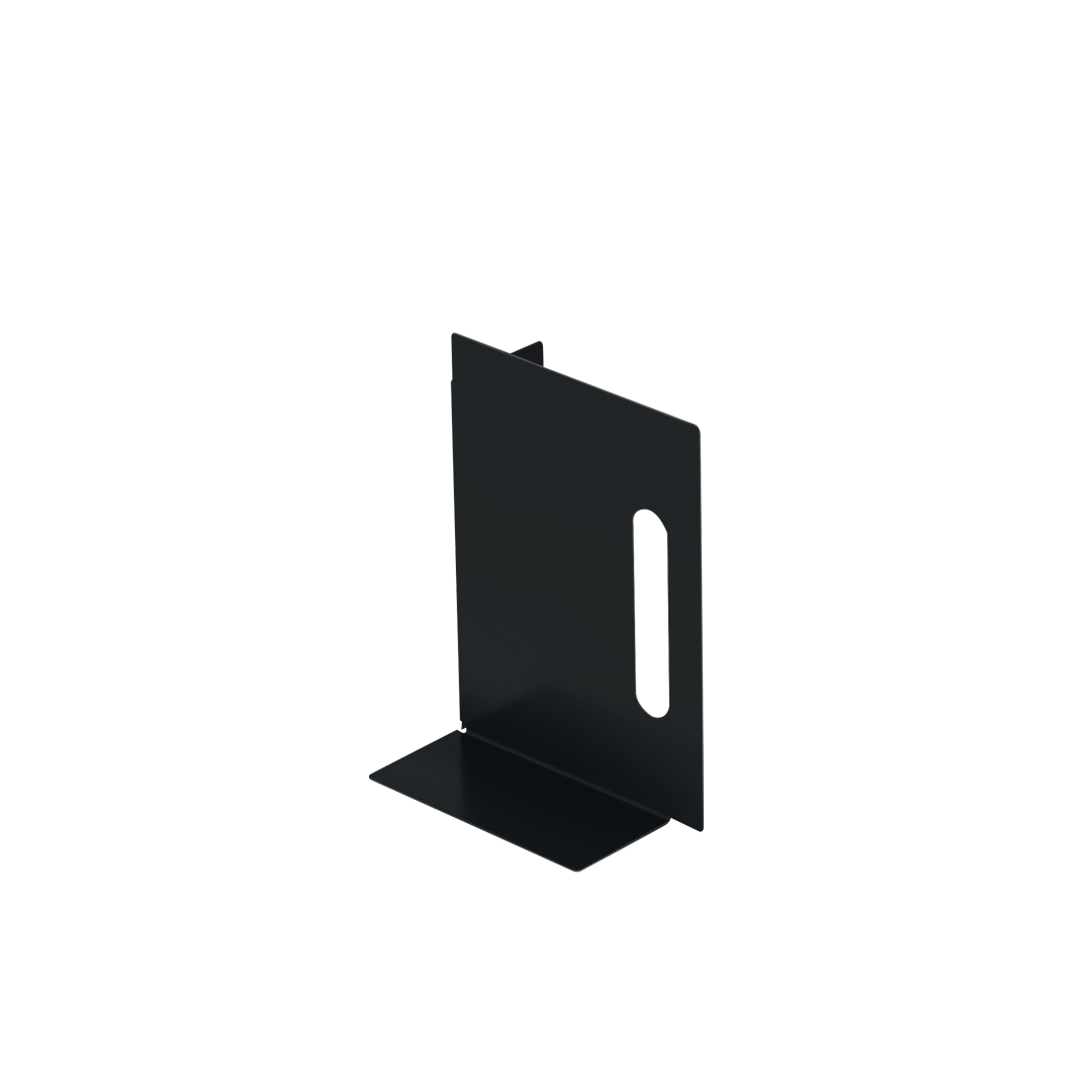 ที่กั้นหนังสือเหล็ก LEECO รุ่น FRAMEWORK ขนาด 15X12X20 ซม. สีดำ 2 ชิ้น_1